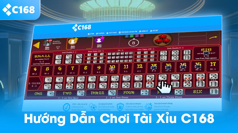 Hướng dẫn chơi tài xỉu C168