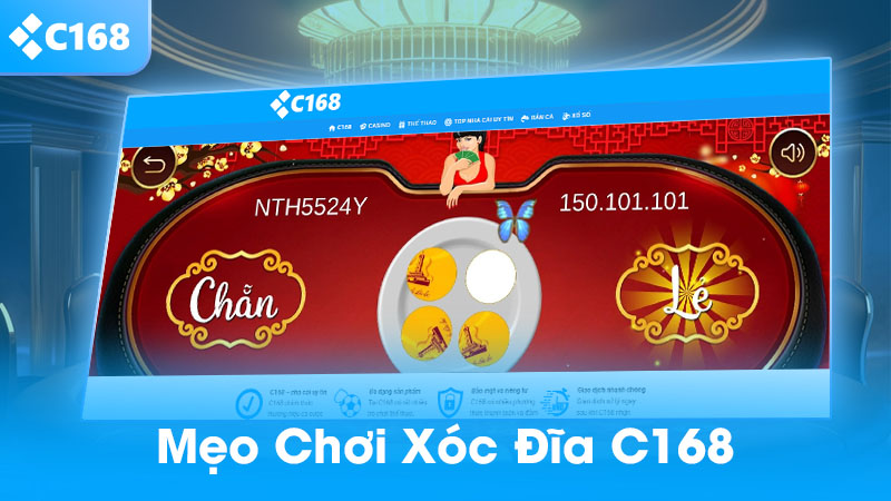 Mẹo chơi xóc đĩa online C168